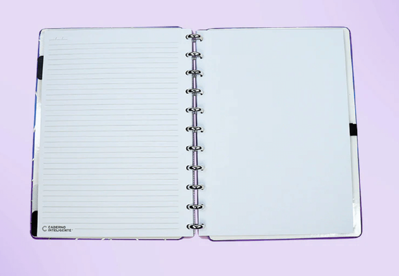 Caderno Inteligente Médio Silver Love 80 Fls. CIMD3116 - Novitate