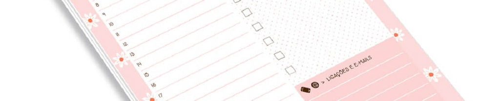 Bloco Tarefas do Dia Coleção Margaridas 2694 - Fina Ideia