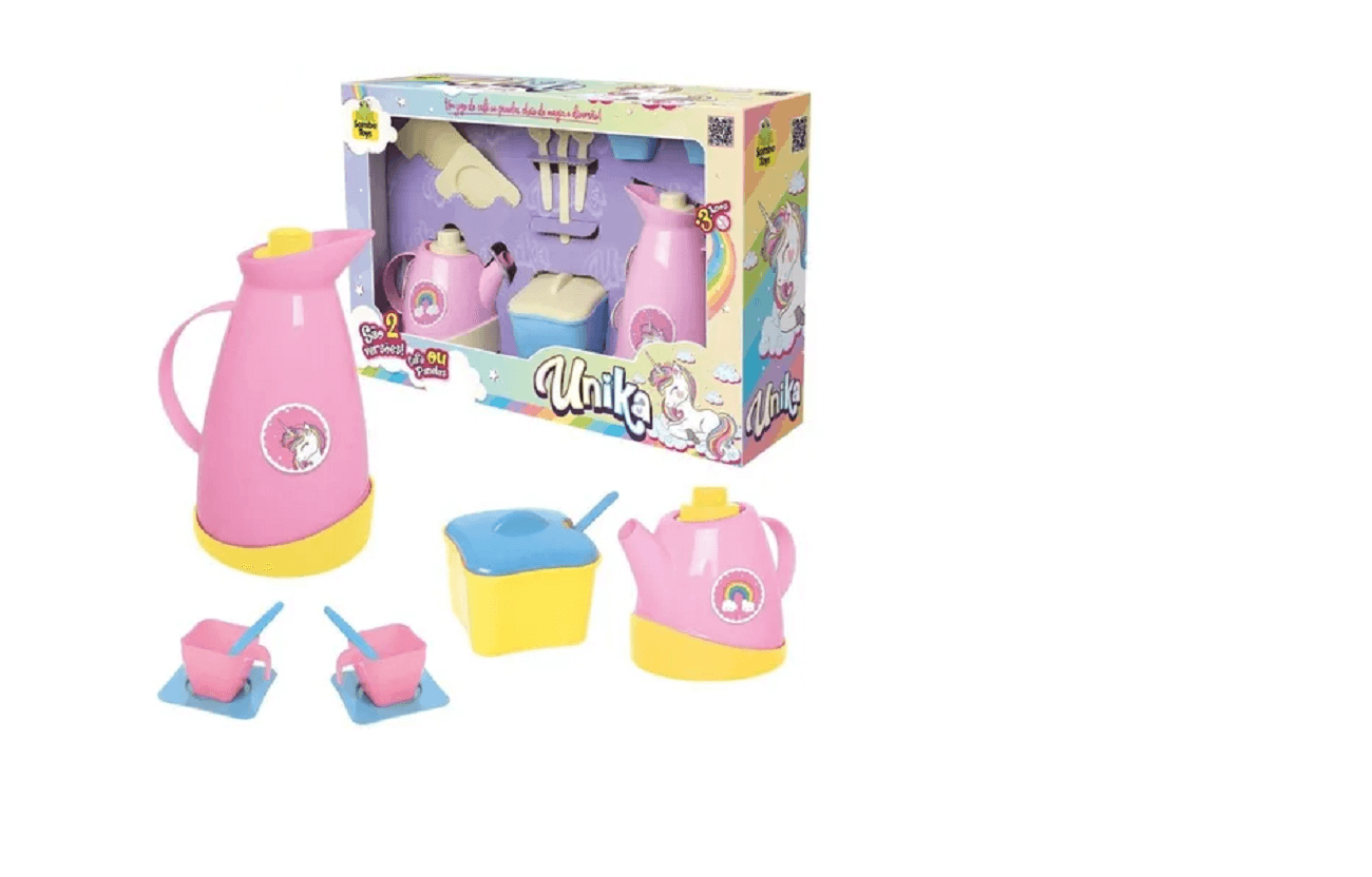 Jogo de Chazinho Colorido Unicórnio Unika 0563 - Samba Toys