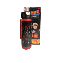Garrafa Plástica Naruto Akatsuki c/ Alça 600ml 21531 - Clube Comix