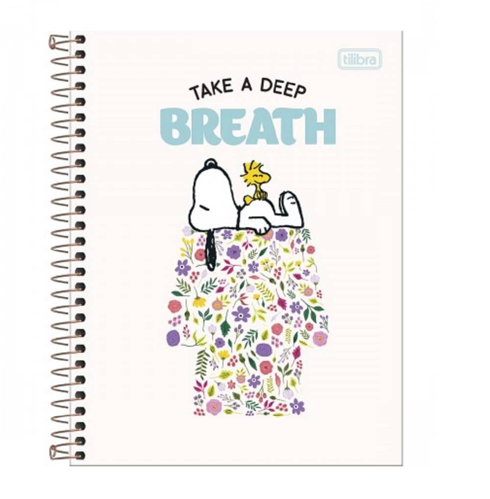 Caderno Colegial 1 Matéria 80 Folhas Snoopy 23685-3 - Tilibra