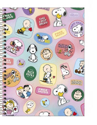 Caderno Colegial 1 Matéria 80 Folhas Snoopy 23685-3 - Tilibra
