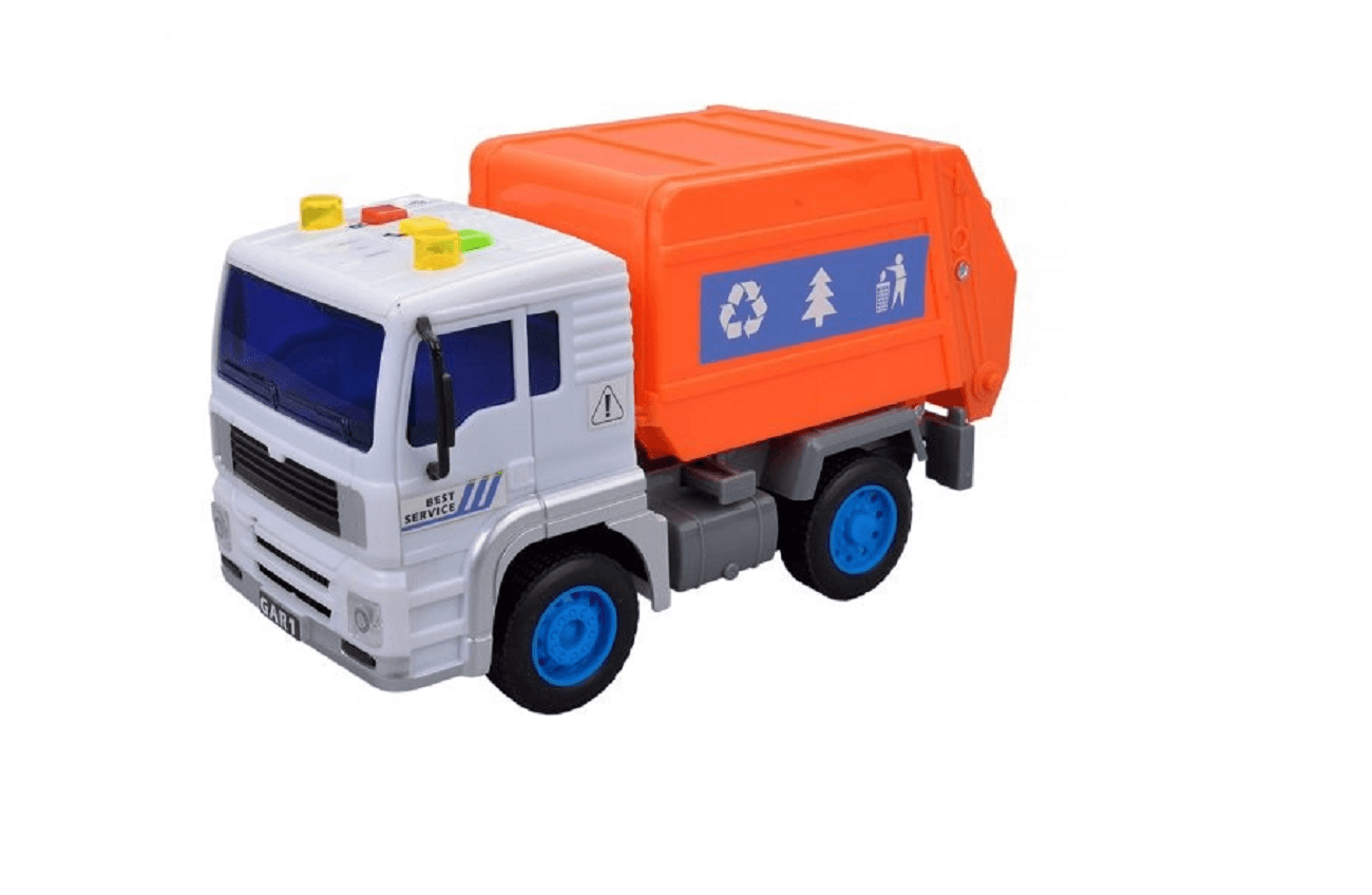 Caminhão Coleta de Lixo Fricçao C/ Som E Luz  DMT5699 - Dm Toys