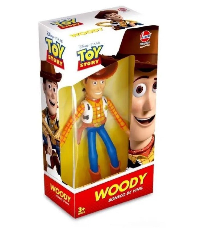 Boneco Vinil - Woody - Toy Story Disney - Líder