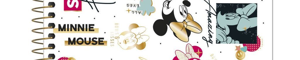 Caderno Capa Dura Colegial 1 Matéria MINNIE 80 Folhas 294632 - Tilibra