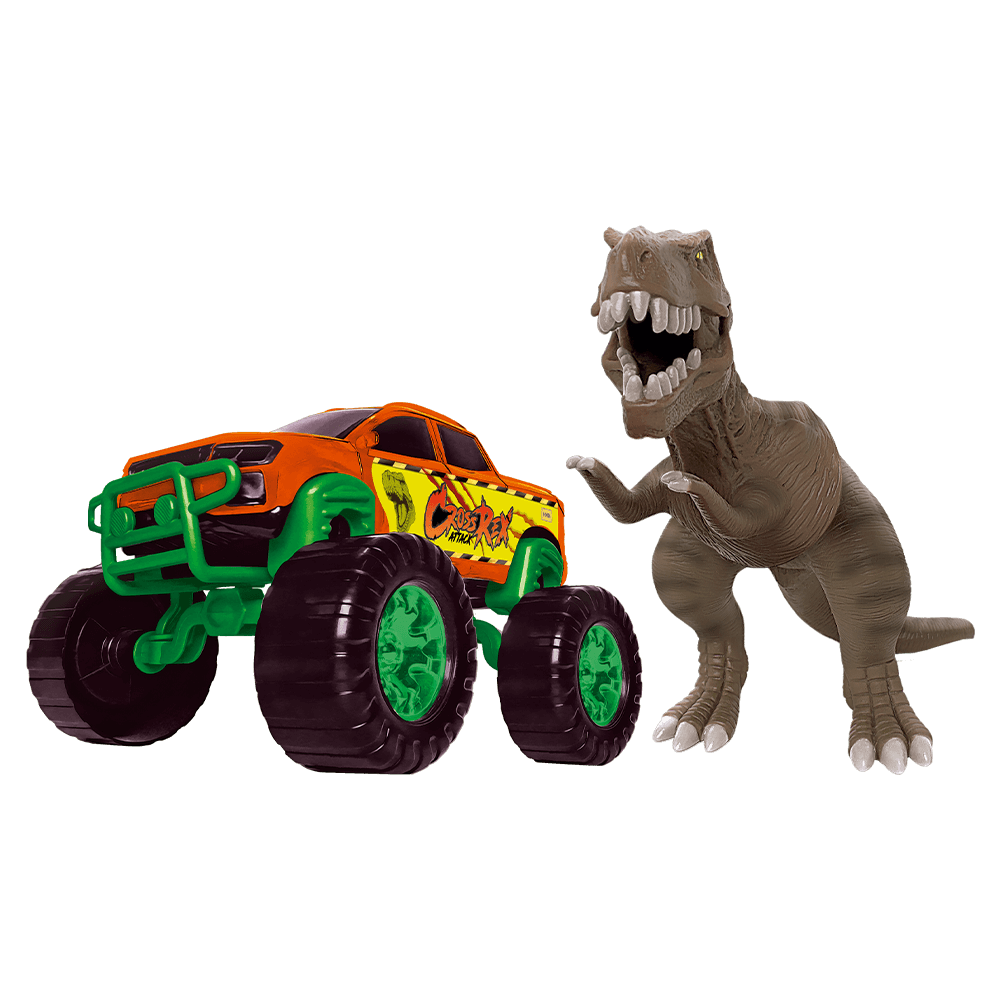 Pick-Up Com Dino Cross Rex Attack 0096 - Samba Toys