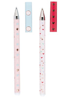 Caneta Esferográfica Love Heart Azul Ponta 1.0mm c/ 2 unid. 1290 - Molin