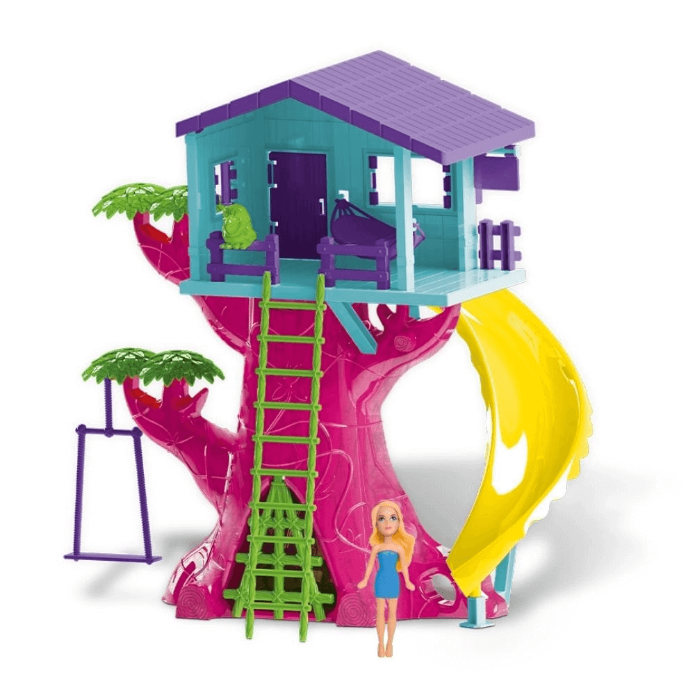 Casa Na Árvore Com Boneca Playset Judy 0416 - Samba Toys