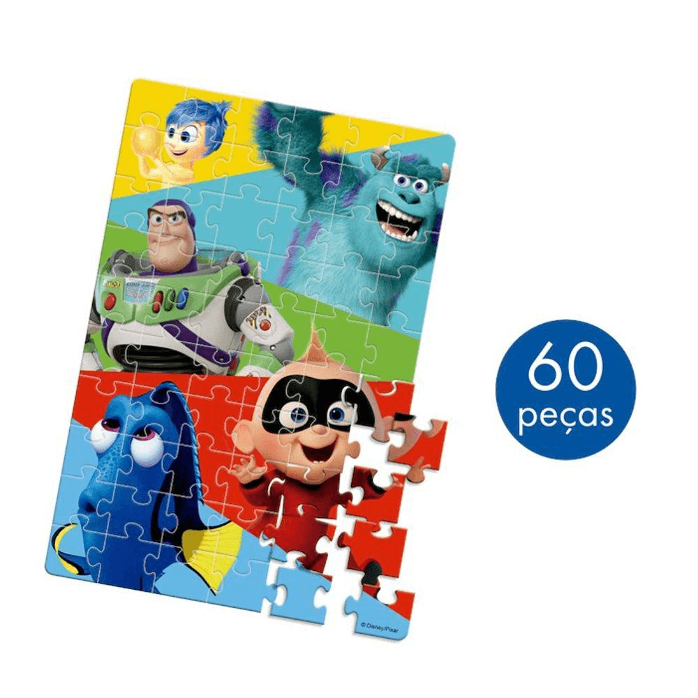 Quebra Cabeça 60 peças Disney Pixar 8051 - Toyster