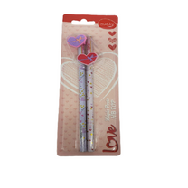 Lápis Preto de Escrever n° 2 Love Top Kit com 2 pç- MOLIN