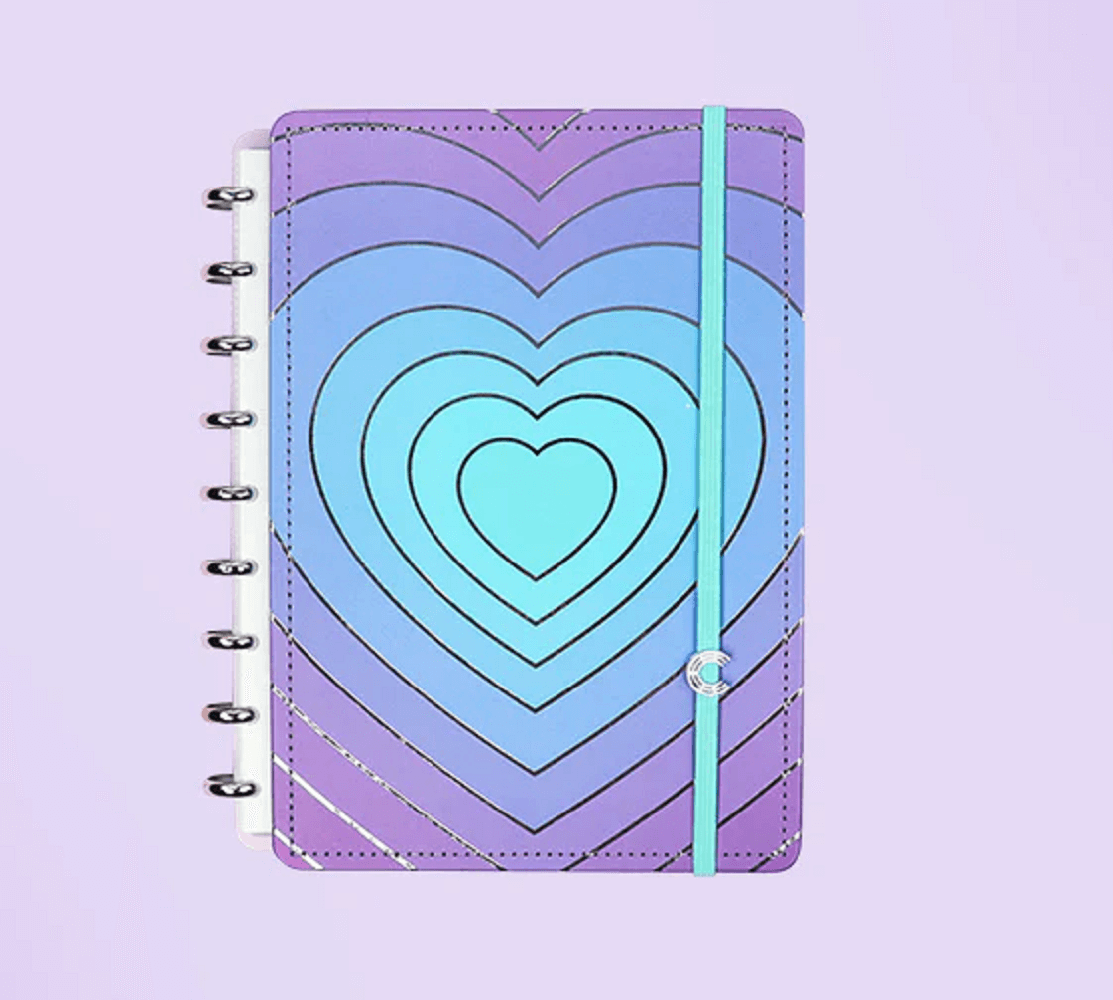 Caderno Inteligente Médio Silver Love 80 Fls. CIMD3116 - Novitate