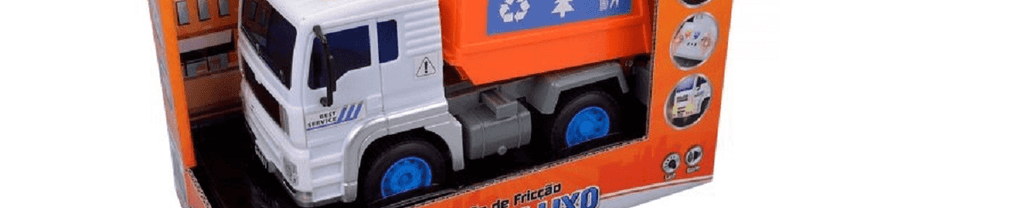 Caminhão Coleta de Lixo Fricçao C/ Som E Luz  DMT5699 - Dm Toys