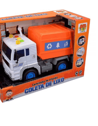 Caminhão Coleta de Lixo Fricçao C/ Som E Luz  DMT5699 - Dm Toys
