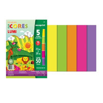 Bloco Lumi Eco Cores 5 Cores 50 Folhas Florescente 75g/m²  210x297mm - Novaprint