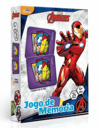 Jogo de Memória Avengers 24 pares 8038 - Toyster
