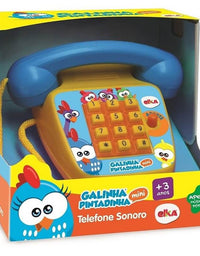 Telefone Sonoro Galinha Pintadinha Mini 1087 - Elka
