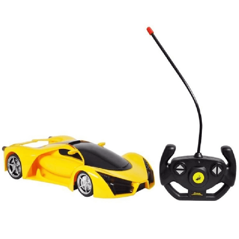 Carro Controle Remoto Sport Champion Amarelo  DMT5053 DM Toys