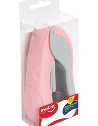 Grampeador Plástico New Style Médio Rosa 16 Folhas 17728 - Molin

