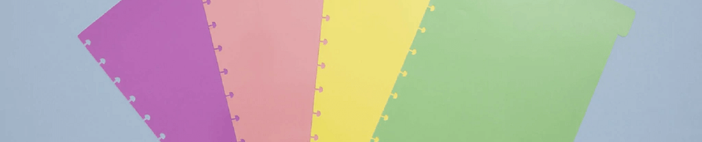 Divisória Para Caderno Inteligente Grande Tom Pastel C/ 4 CIDG4003 - Novitate