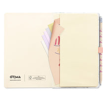 Caderno Papertalk Sem Pauta Pink Stone Mármore 80 Fls. - Otima