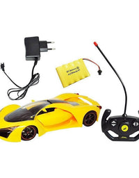 Carrinho De Controle Remoto Amarelo Recarregável DMT5050 - DM Toys
