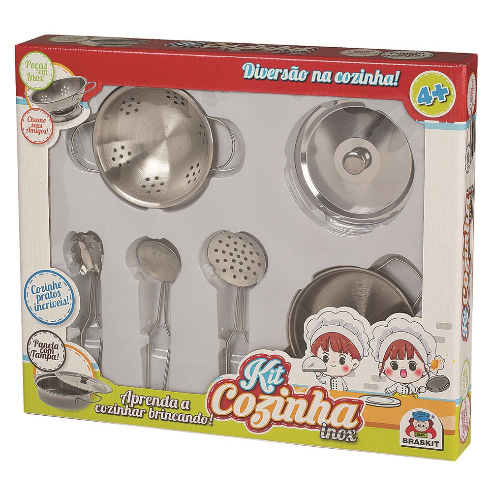 Kit Cozinha Inox Escorredor 890-2 - Braskit