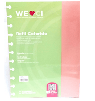 REFIL COLORIDO TAMANHO GRANDE 50 FLS. 80G/M² CIRG4007 - NOVITATE