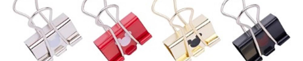 Clips Metálico Para Papel Binder Mickey Kit c/4 - 3,2 CM 22690 - Molin