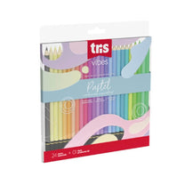 Lápis de Cor Tons Pastel 24 Cores + 1 6B 6077 - Tris