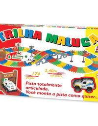 Pista com Carrinho Trilha Maluca 740-6 - Braskit
