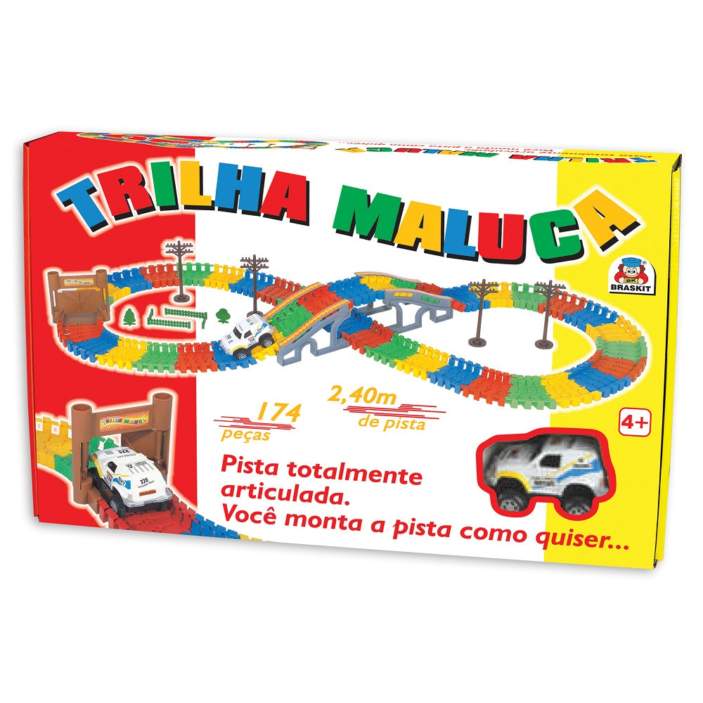 Pista com Carrinho Trilha Maluca 740-6 - Braskit