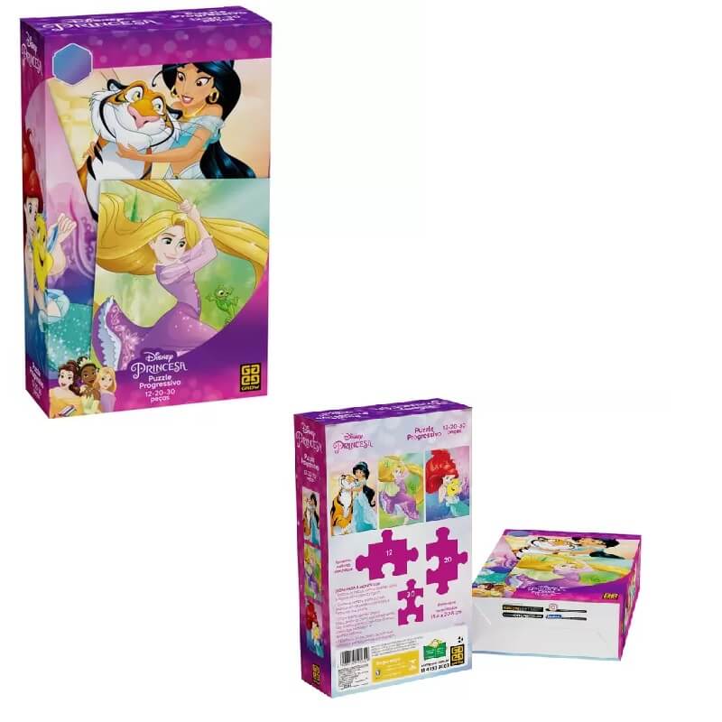 Quebra-cabeça Disney Princesas Progressivo Grow