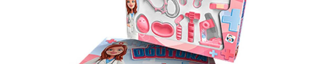 Kit Pequena Doutora Menina Rosa 10 Peças 813 - Pica pau