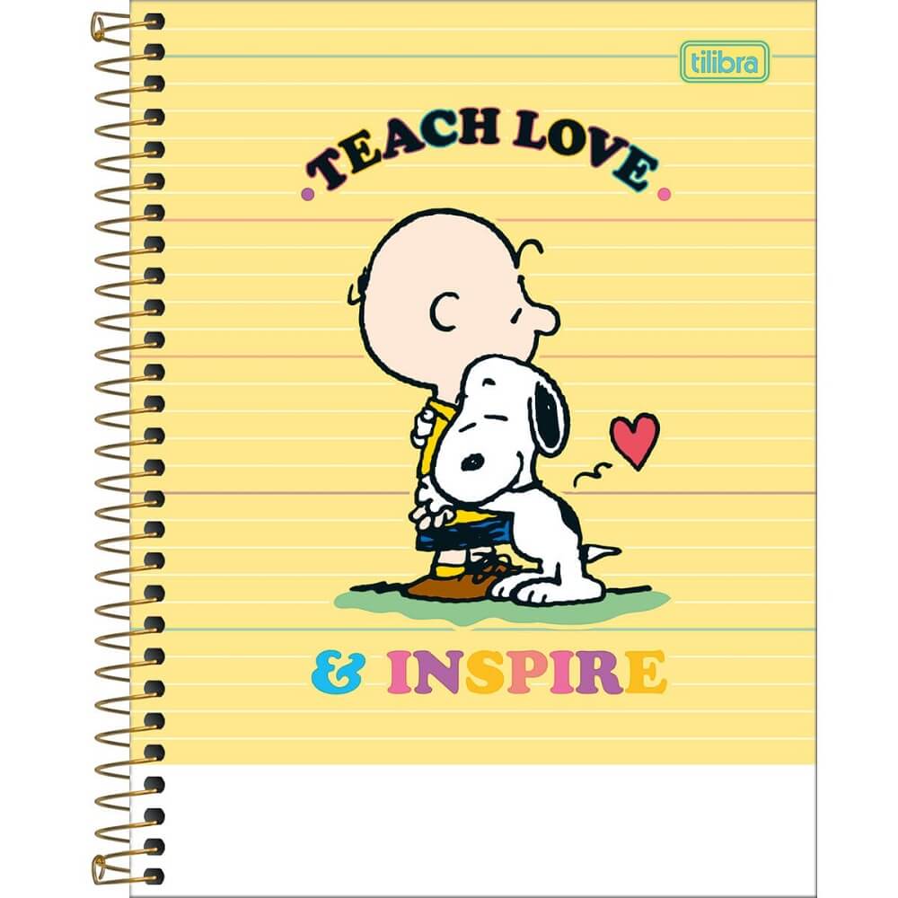 Caderno Colegial 1 Matéria 80 Folhas Snoopy 23685-3 - Tilibra