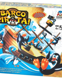 Jogo Barco Pirata Pinguim 0705 - Braskit
