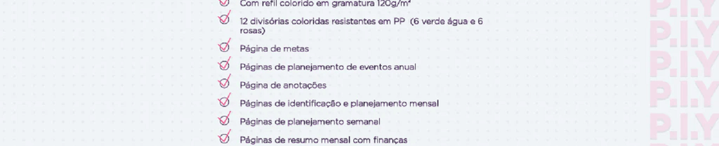 Planner Caderno Inteligente Médio Acqua Glam CIMD3121 - Novitate