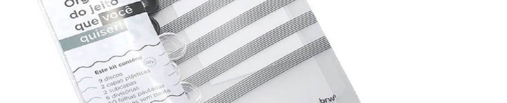 Caderno de Disco Black 80 Folhas 24,2x19 cm CD1001 - BRW