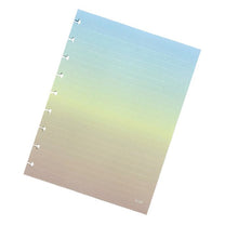 Refil Colorido Caderno De Disco 80 Folhas Pauta Branca 90g/m² 17,3x23,2cm CD1042 - BRW