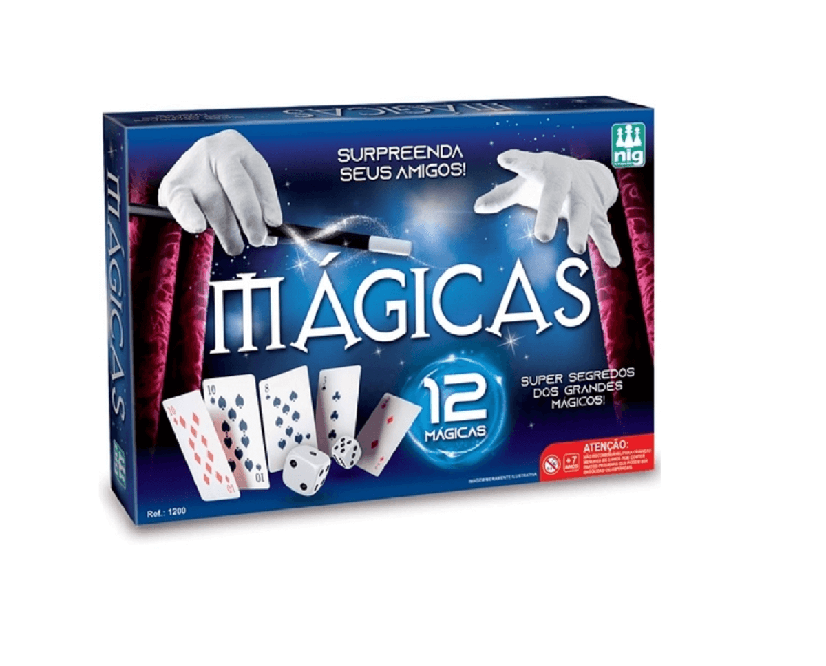 Jogo Caixa de Mágica 12 Truques 1200 - Nig