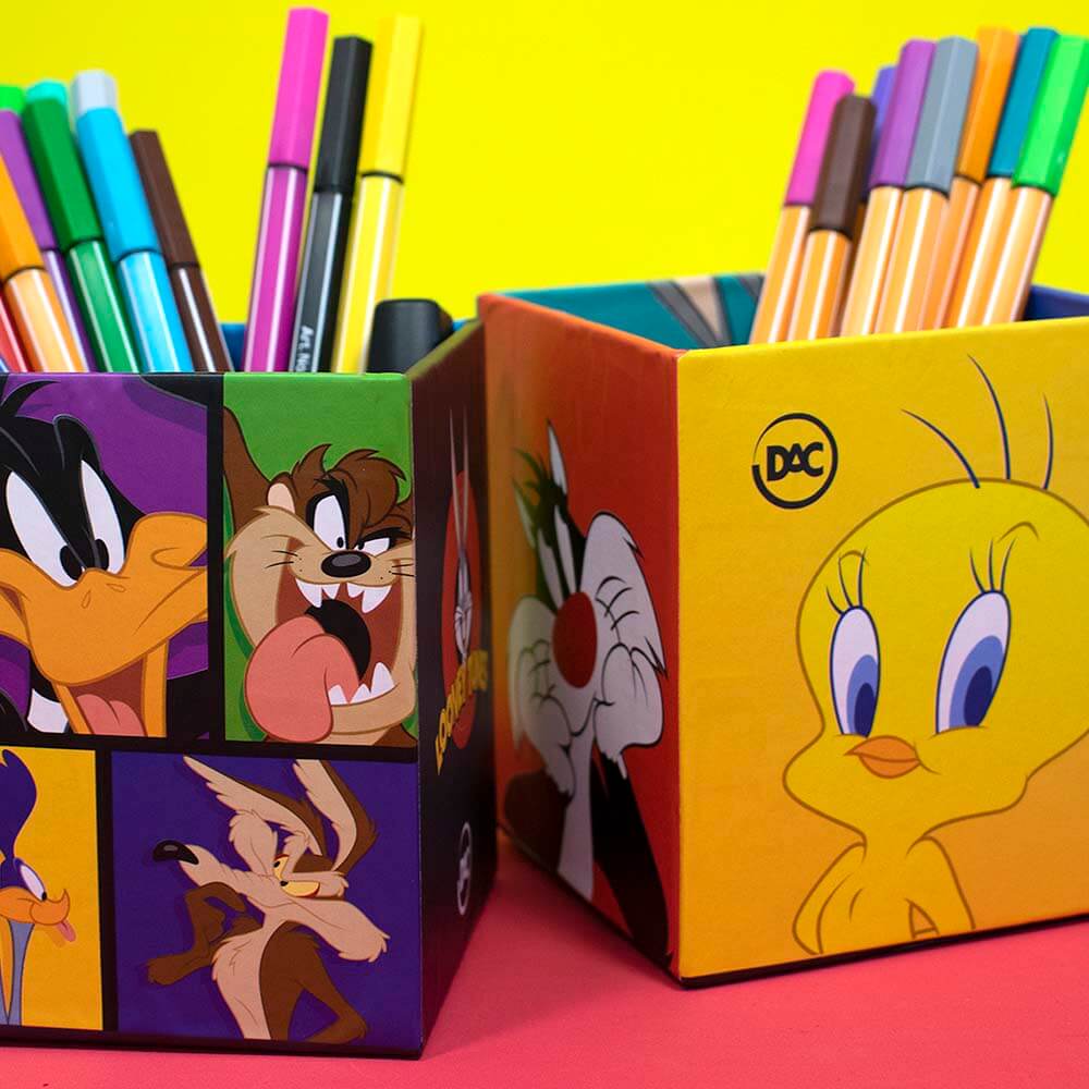Organizadores de Mesa Looney Tunes Grande Kit com 2 Peças 3757 - DAC