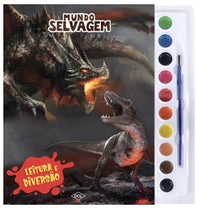 Livro de Pintura Aquarela Mundo Selvagem I8049 - DCL