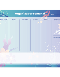 Blocos De Notas Organizador Semanal Orvalho Holic 5 Blocos C/ 50 Fls Cada - Tris
