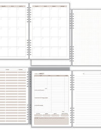 Planner Compacto Mensal Borboletas 32 Folhas 90g/m² 6722 - Fina Ideia
