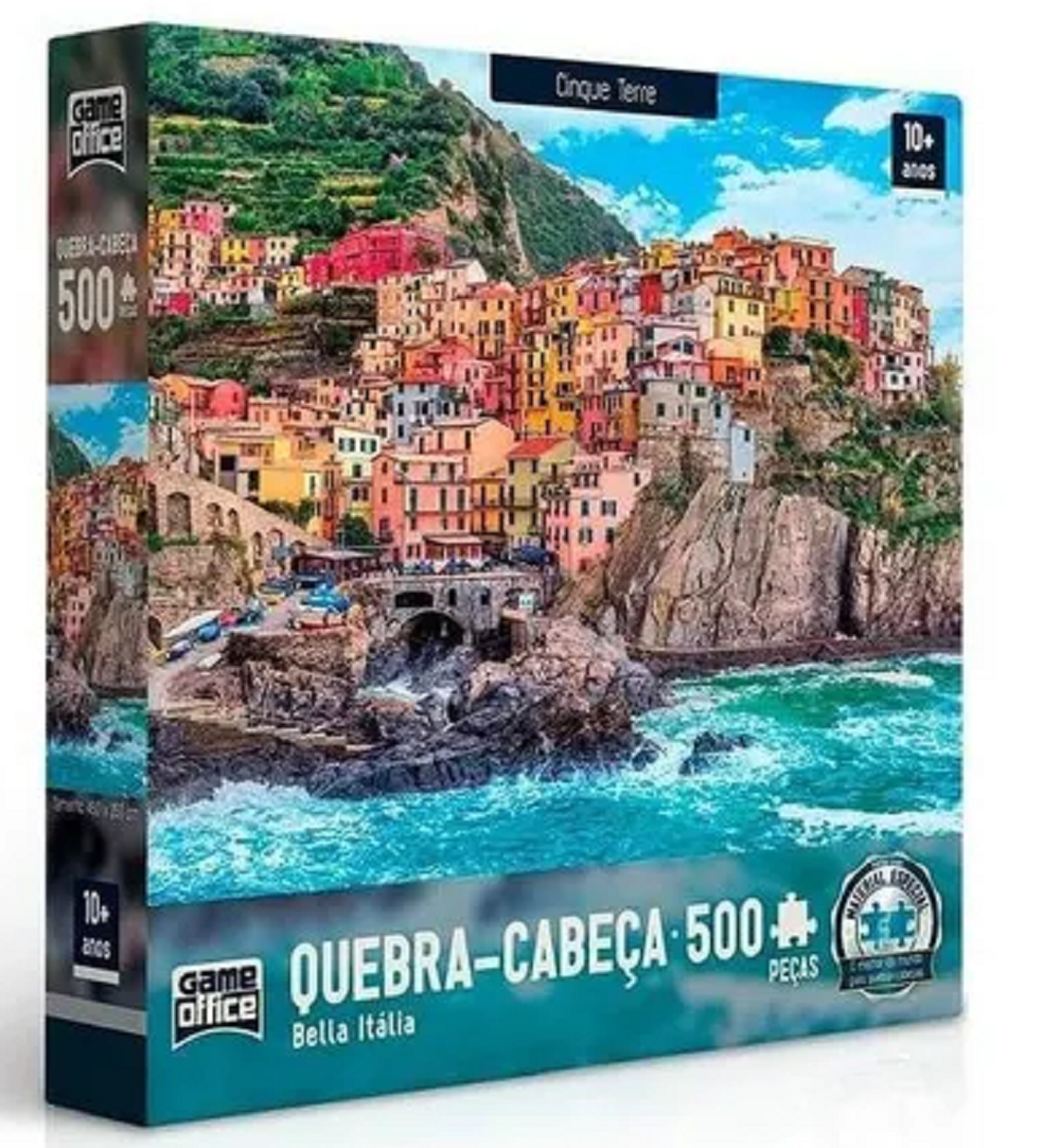 Quebra Cabeça Bella Itália Cinque Terre 500 Peças - Toyster