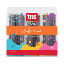 Caneta Superfina Vibes Study Verão 19 Cores 691572 - Tris