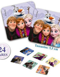 Jogo de Memória Disney Frozen 24 pares 8030 - Toyster
