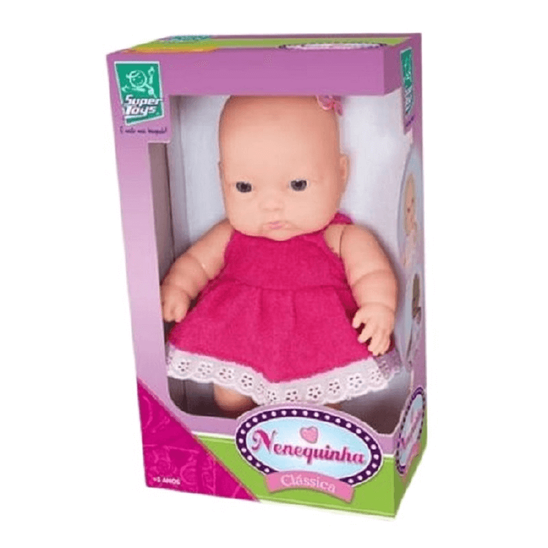 Boneca Nenequinha Branca Ref 342 - Super Toys