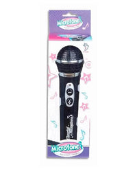 Microfone de Brinquedo com Melodias Preto MCR-231 - Fênix
