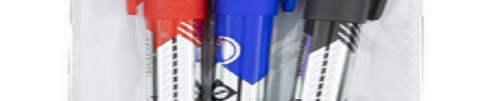 Marcador cd, dvd e retroprojetor ponta dupla pto/az/vm - blister c/ 3un CA5015 - BRW