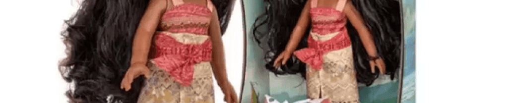 Boneca Moana 36 cm e Pua em Vinil 2600 - Cotiplás